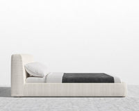 Ophelia Bed - Full, Chatou Bouclé - Pearl