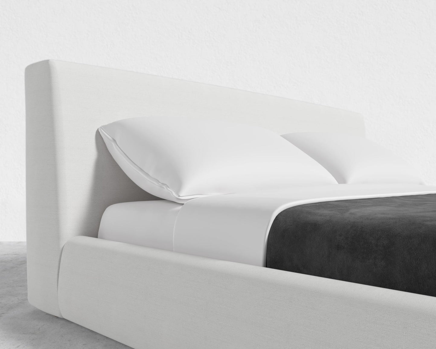 Ophelia Bed - Full, Performance Linen - Swan