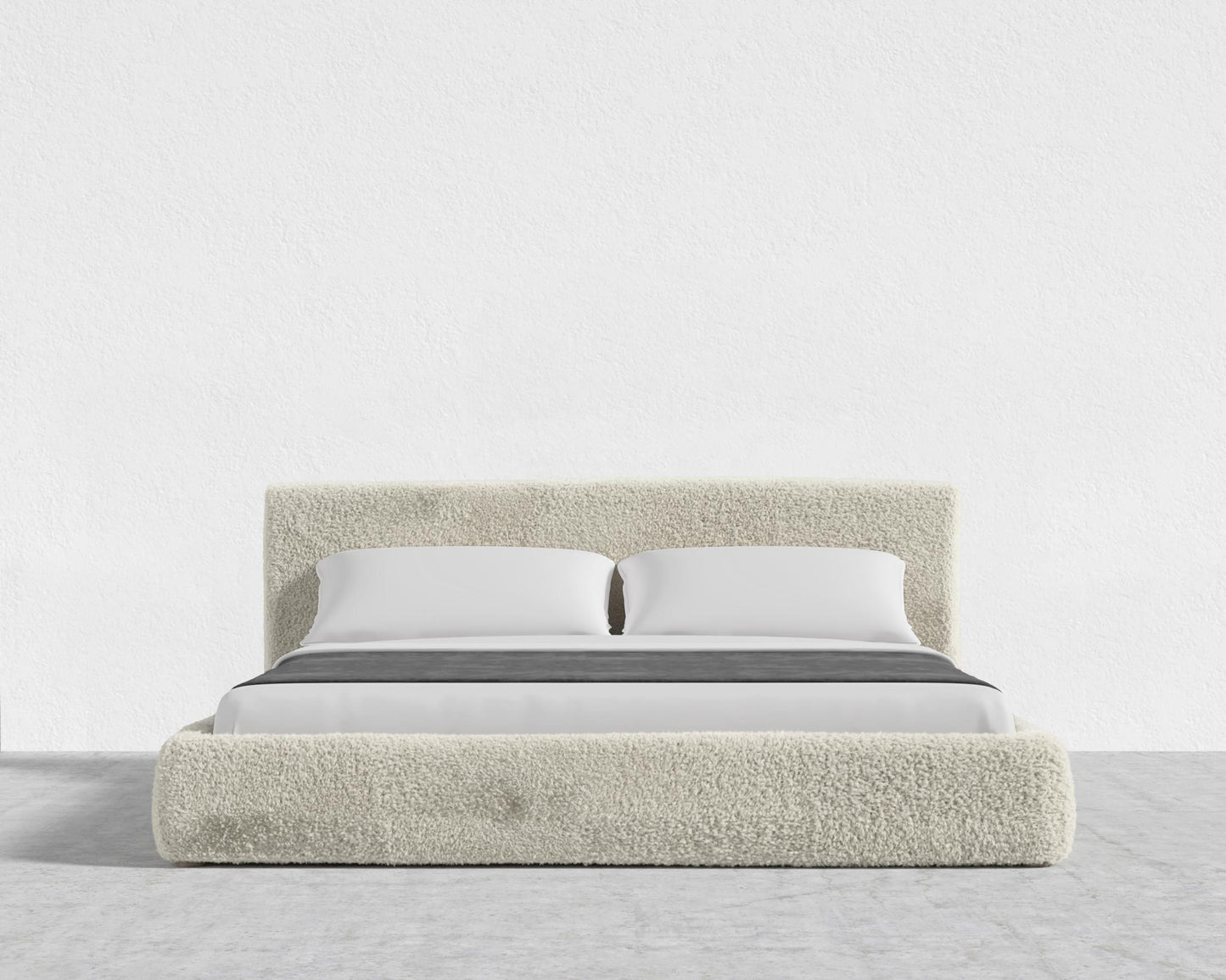 Ophelia Bed - Full, Shearling - Almond