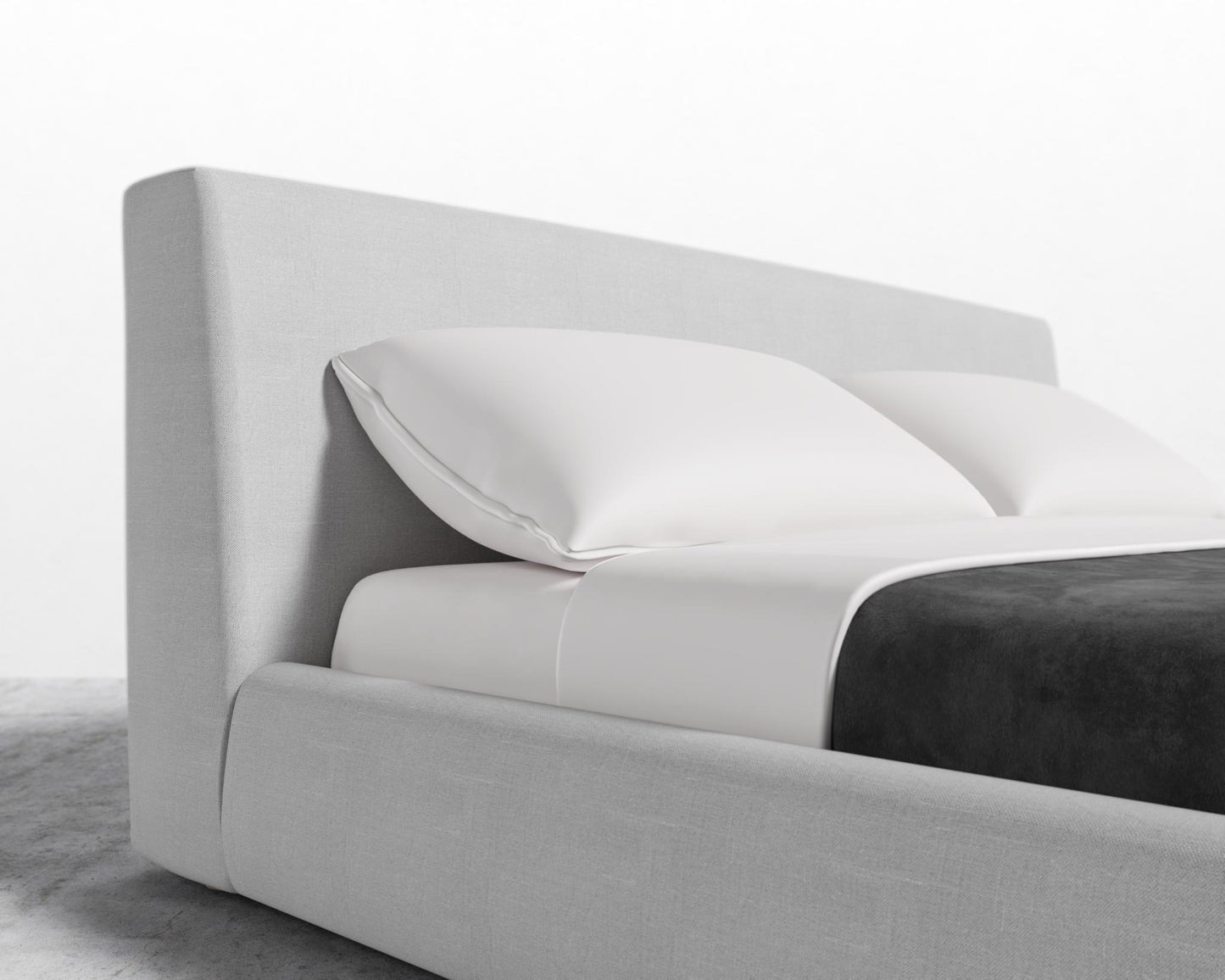 Ophelia Bed - Full, Leuven Linen - Opal