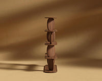 Orb Bookshelf - Walnut Acacia Stain