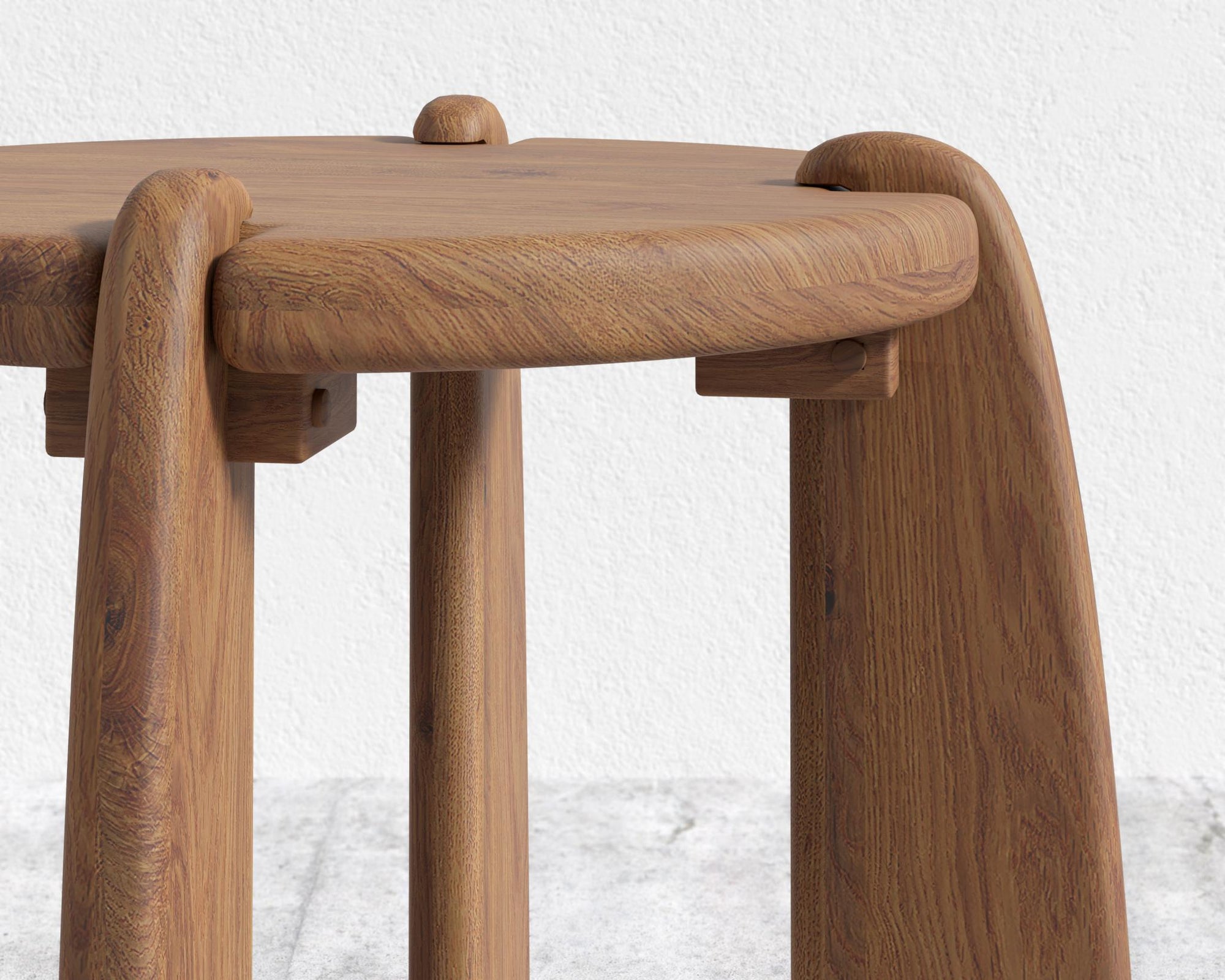 Orb Side Table - Walnut Acacia