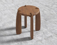 Orb Side Table - Walnut Acacia