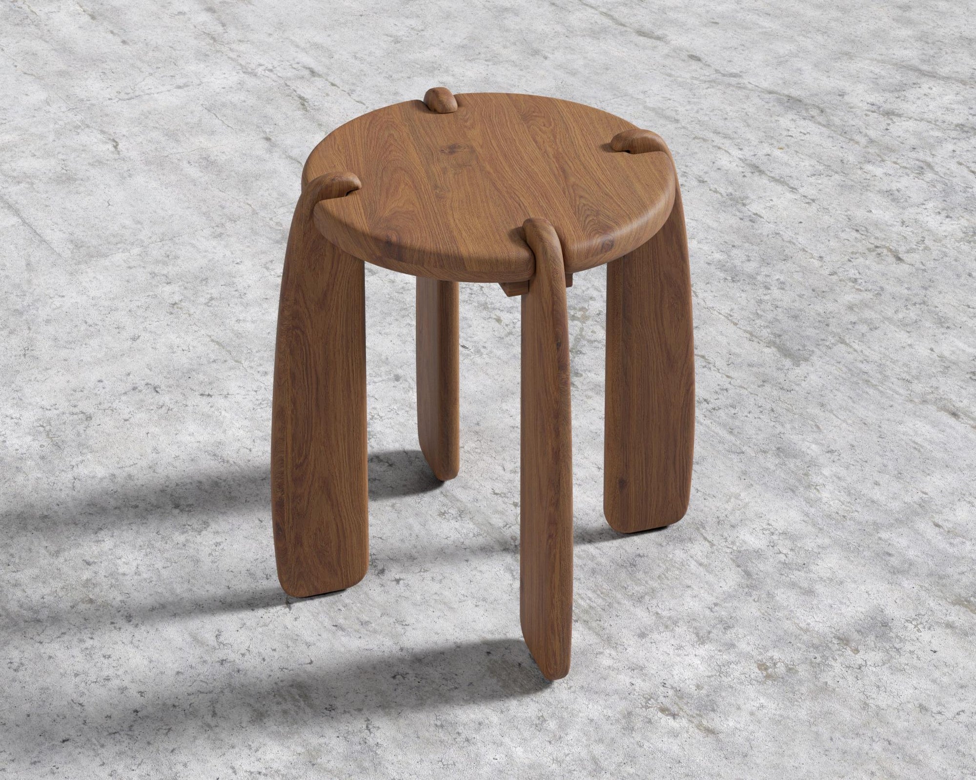 Orb Side Table - Walnut Acacia