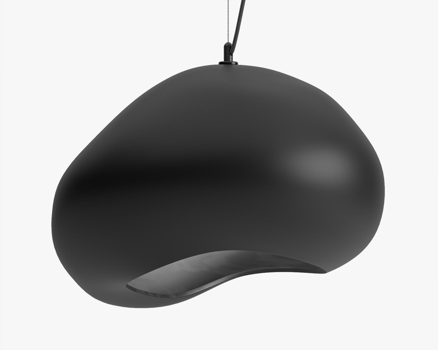 Organa Pendant - Small, Matte Black