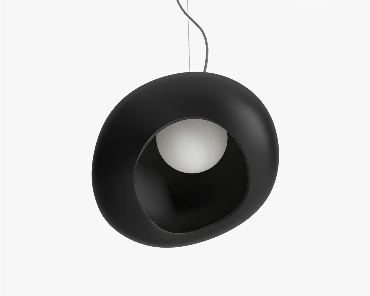 Organa Pendant - Small, Matte Black