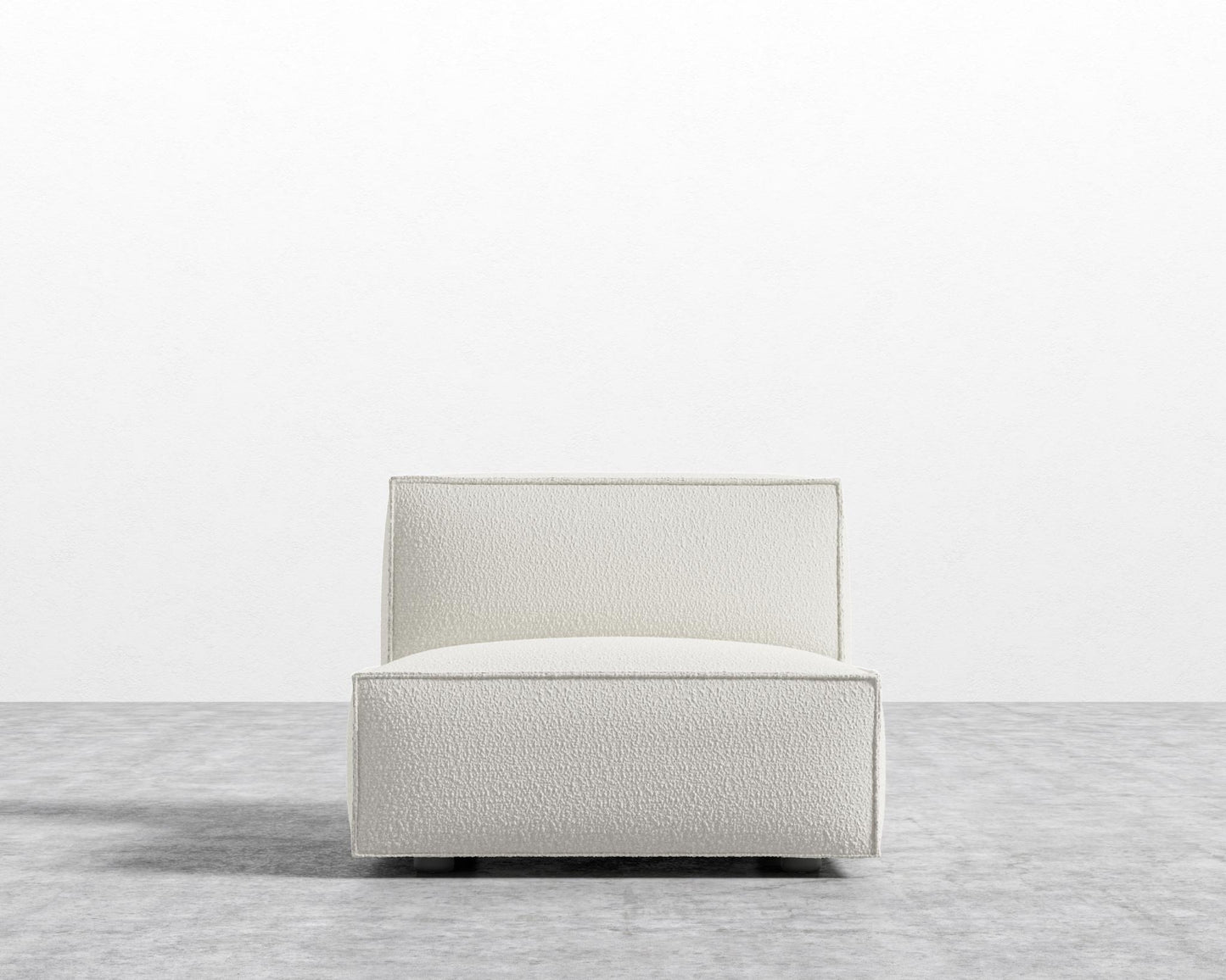 Porter Armless - Black Feet, Chatou Bouclé - Pearl