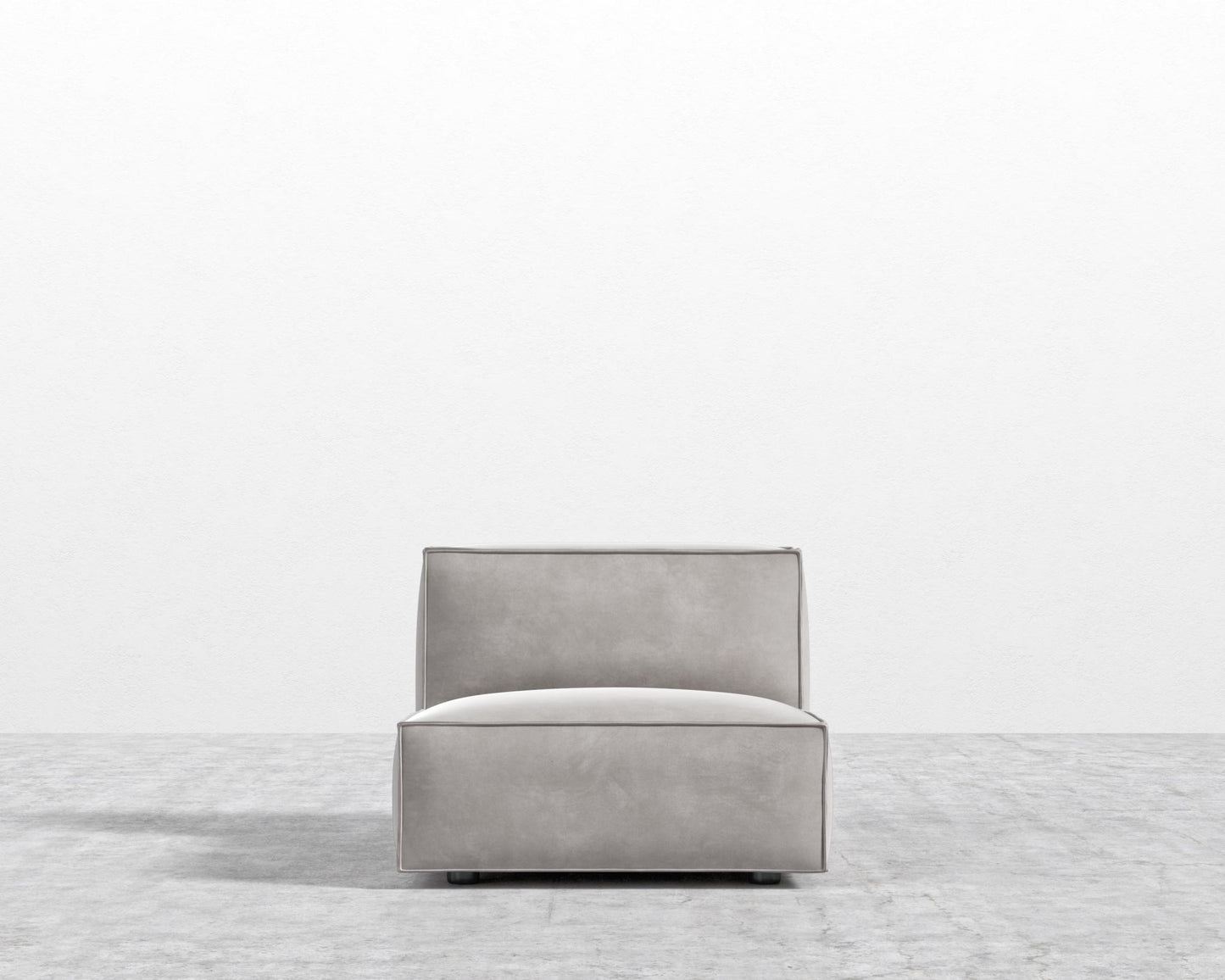 Porter Armless - Black Feet, Venice Vegan Suede - Chiffon