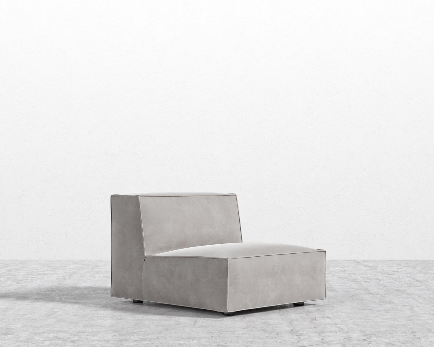 Porter Armless - Black Feet, Venice Vegan Suede - Chiffon