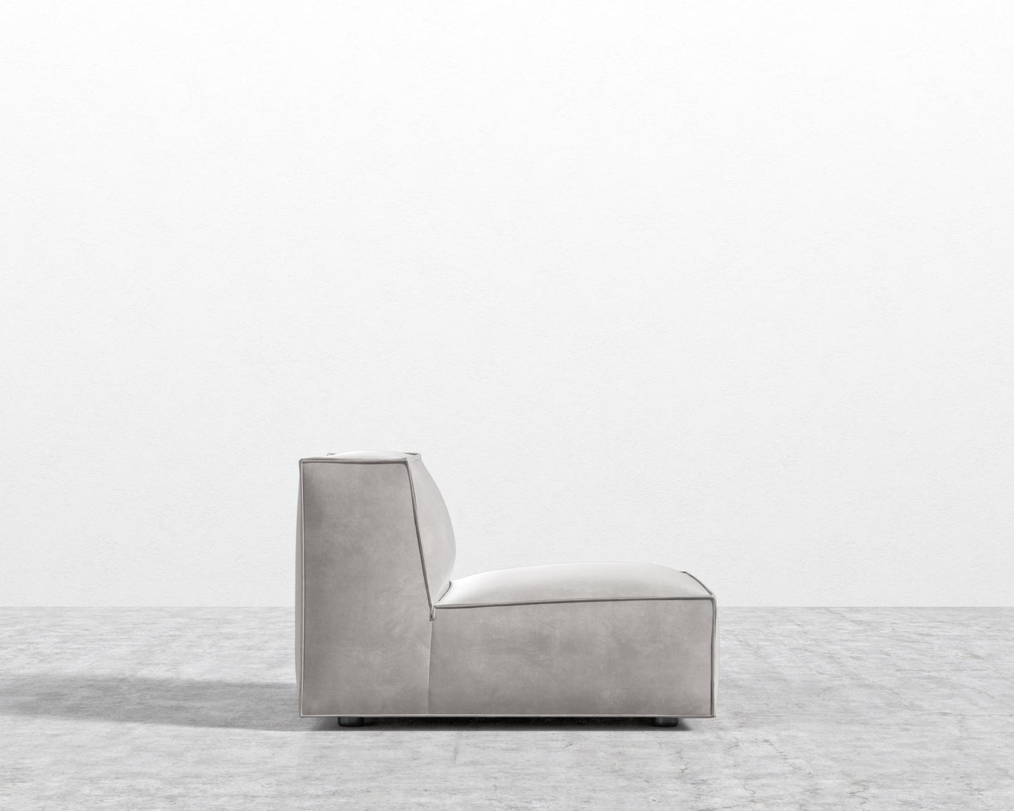 Porter Armless - Black Feet, Venice Vegan Suede - Chiffon