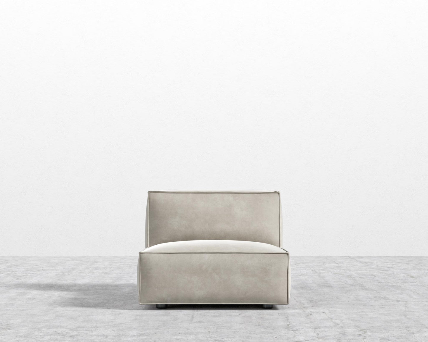 Porter Armless - Black Feet, Venice Vegan Suede - Latte