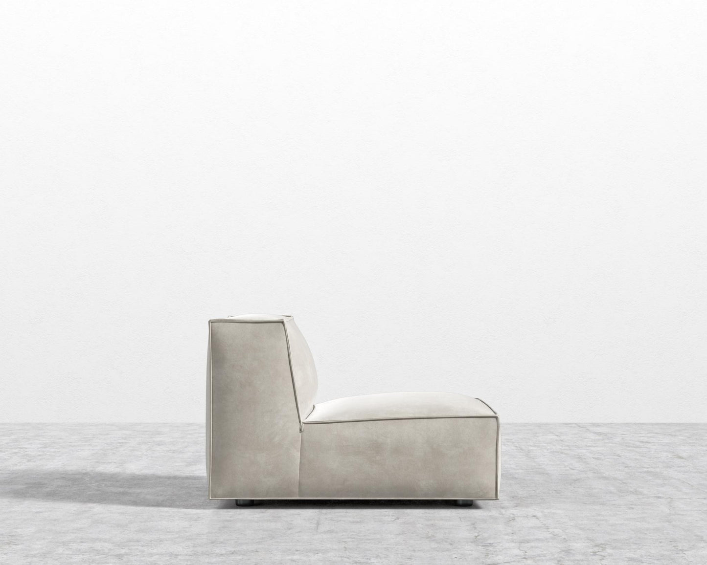 Porter Armless - Black Feet, Venice Vegan Suede - Latte