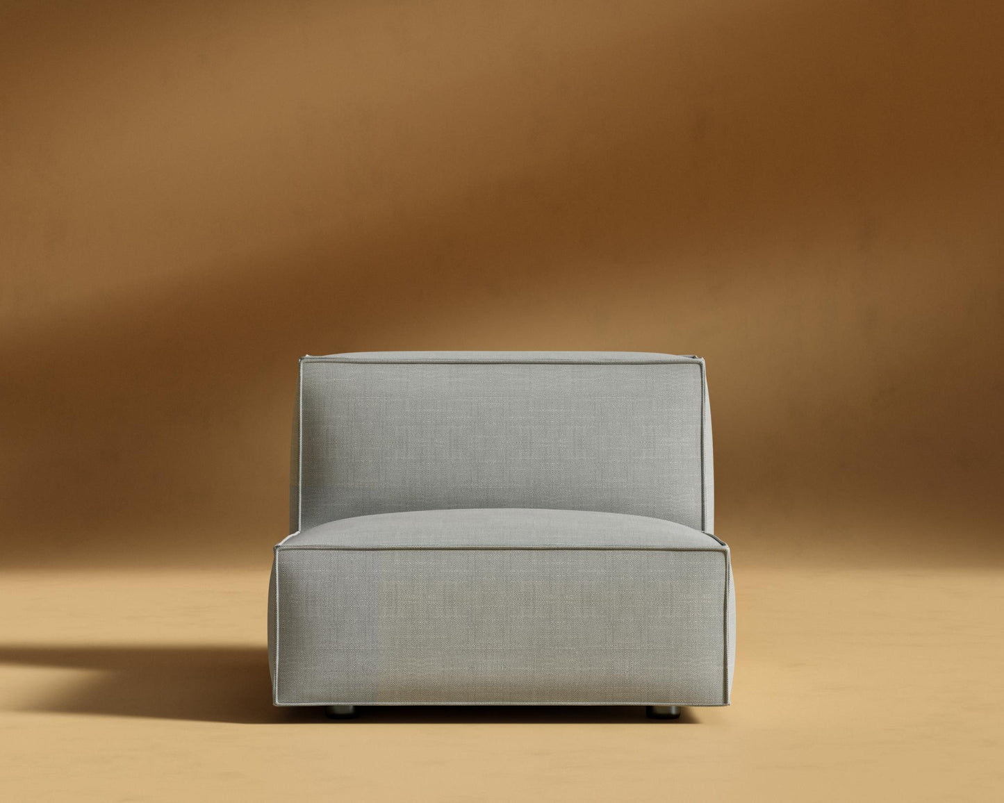 Porter Armless - Black Feet, Performance Linen - Dove