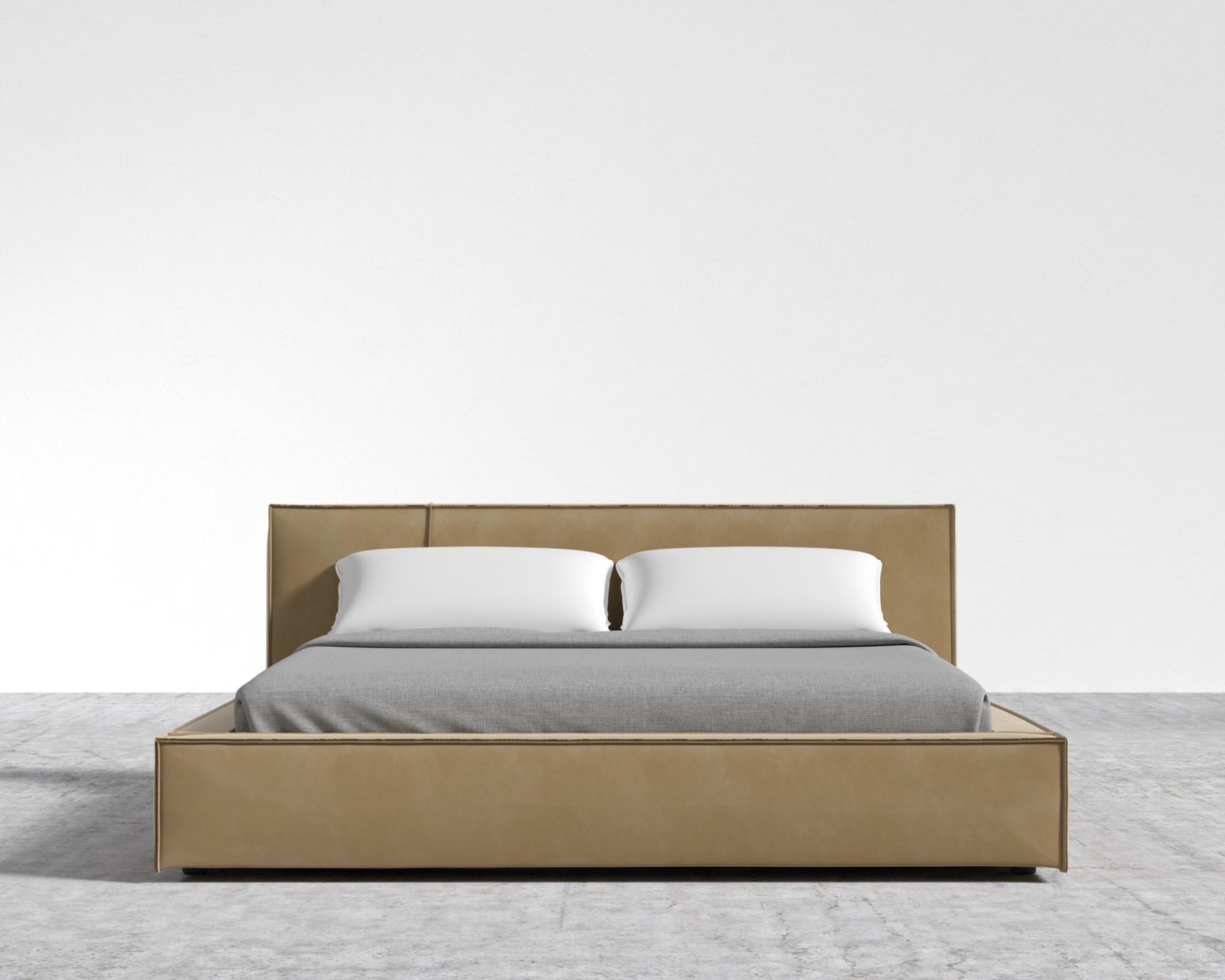 Porter Bed - 1x Side Extension, Cal King, Plush Velvet - Dune