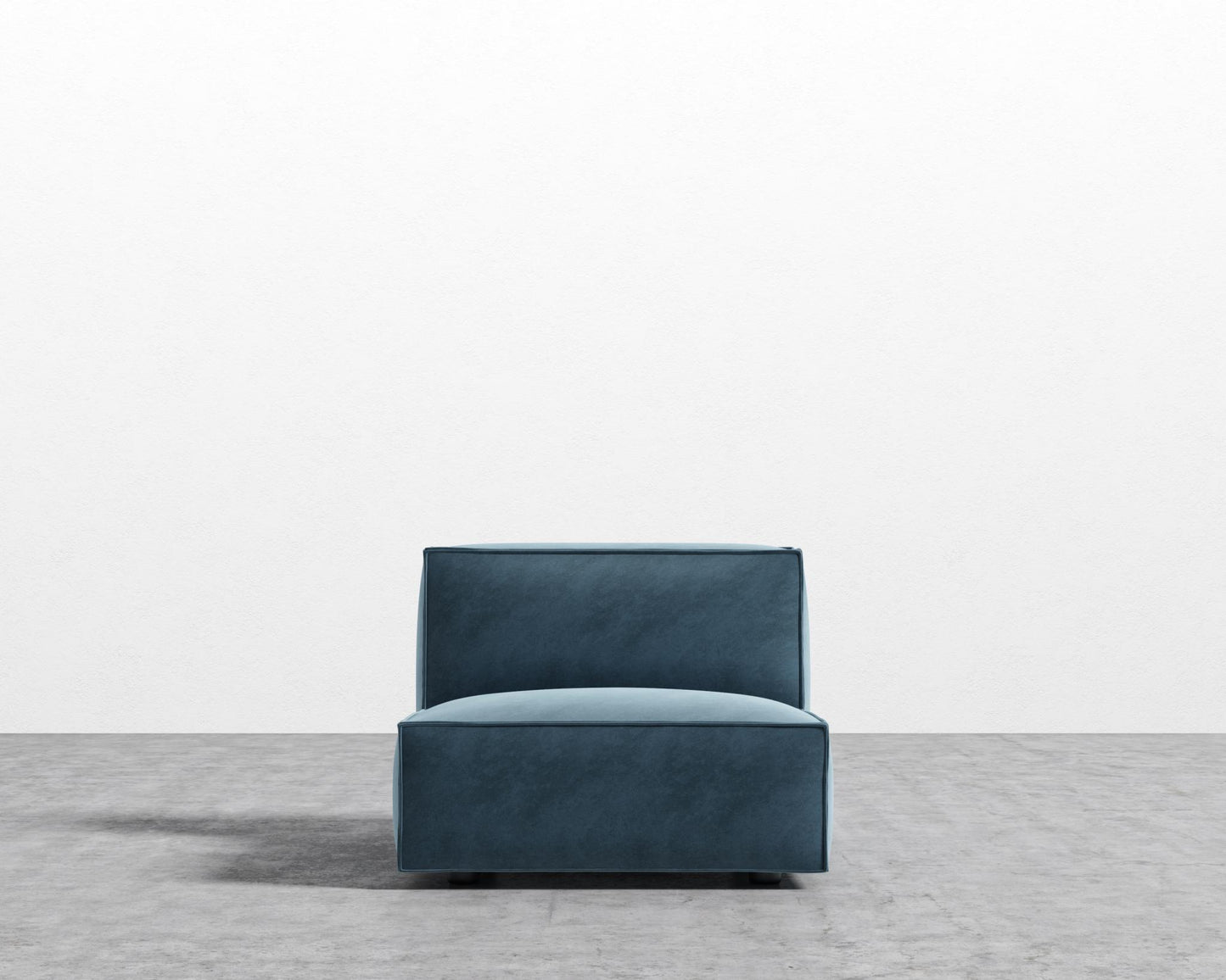 Porter Armless - Black Feet, Vintage Velvet - Solstice