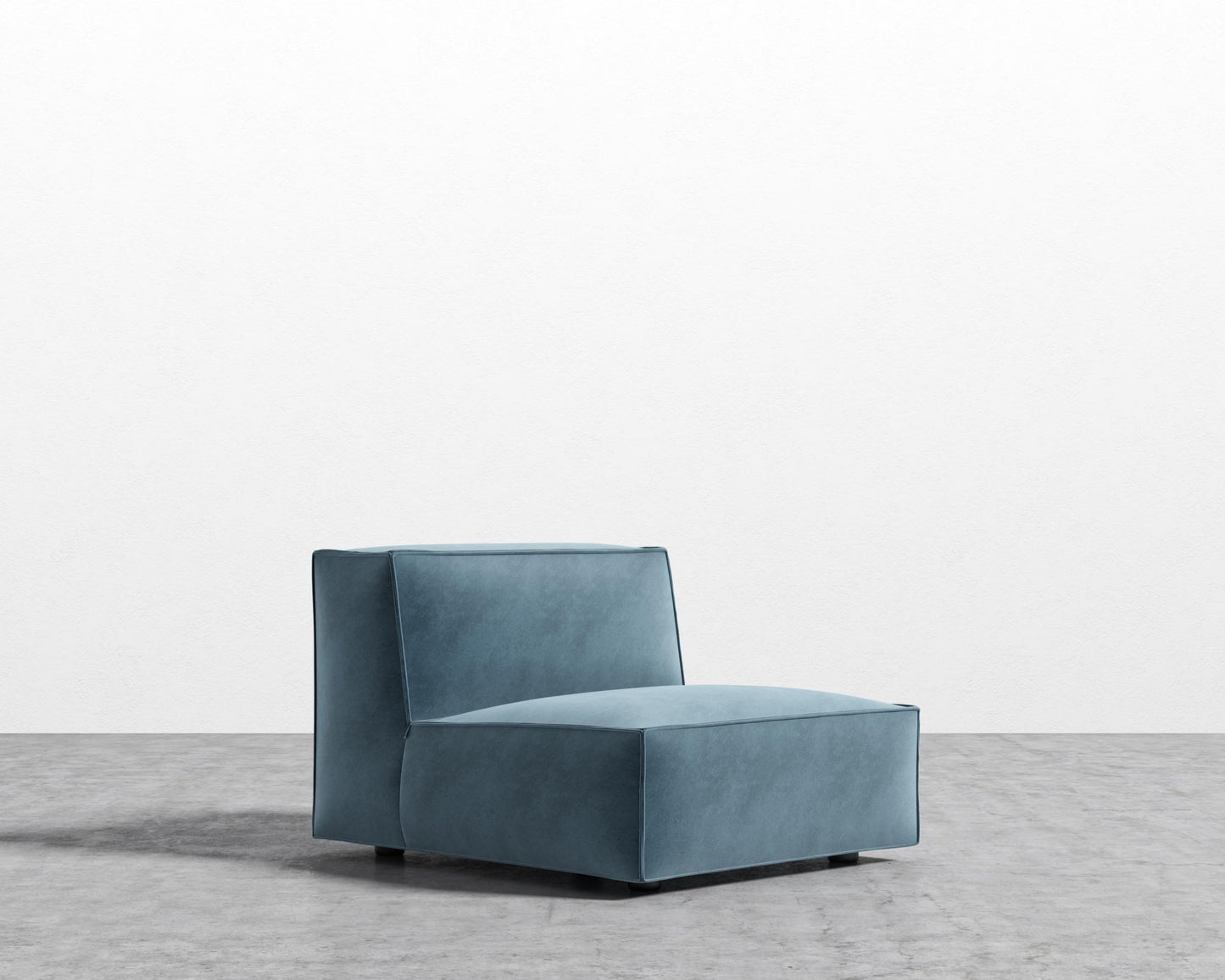 Porter Armless - Black Feet, Vintage Velvet - Solstice