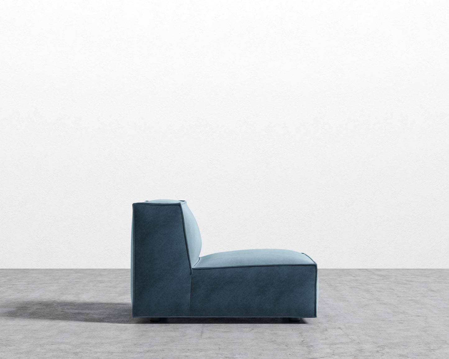 Porter Armless - Black Feet, Vintage Velvet - Solstice