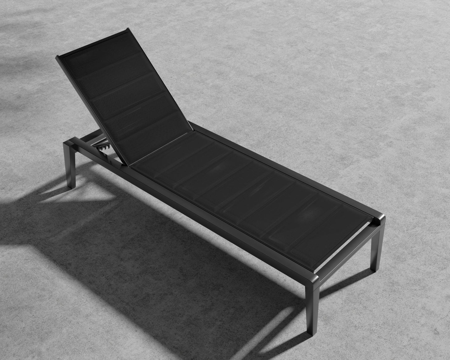 Preston Outdoor Lounger - Black