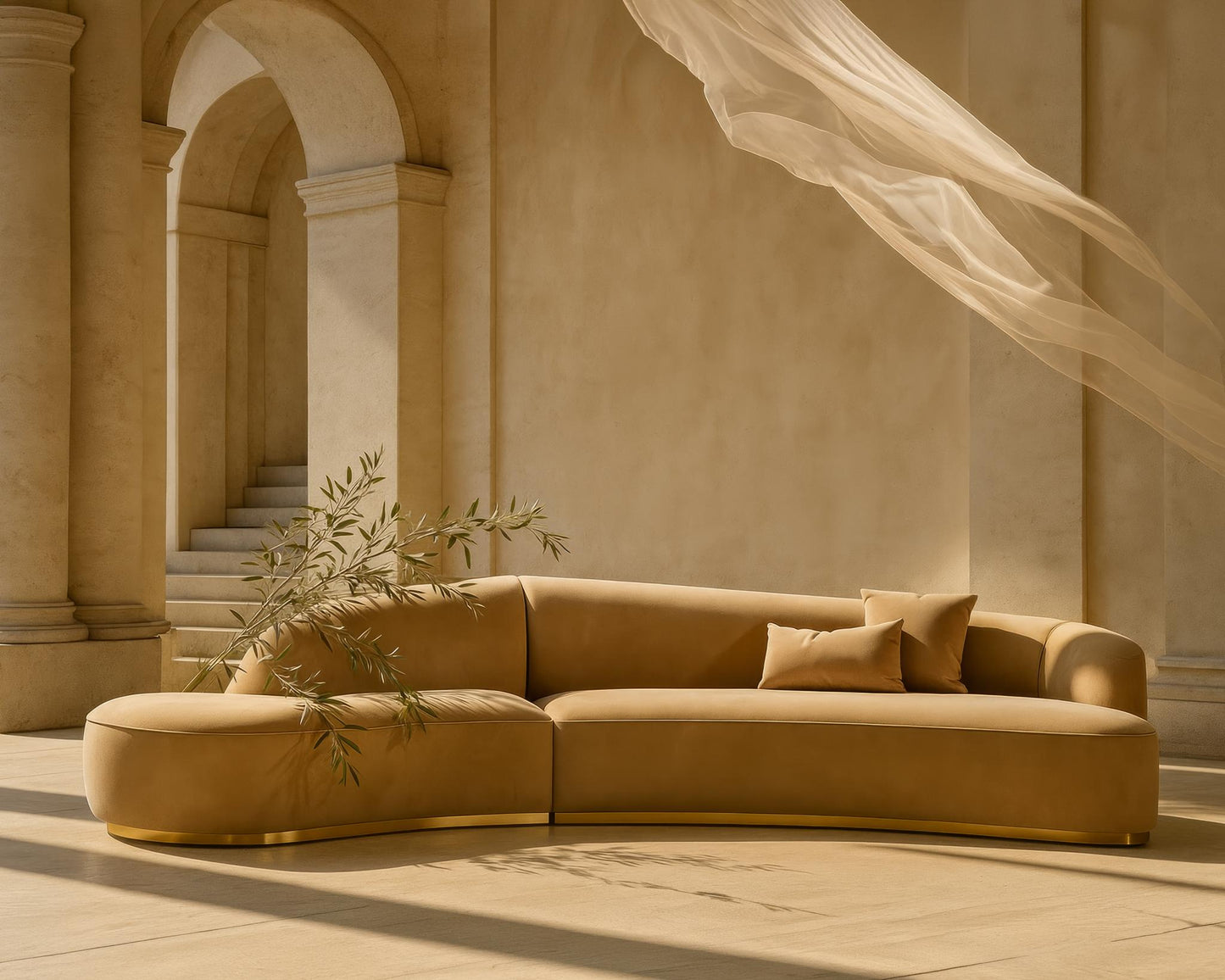 Reya Curved Sectional