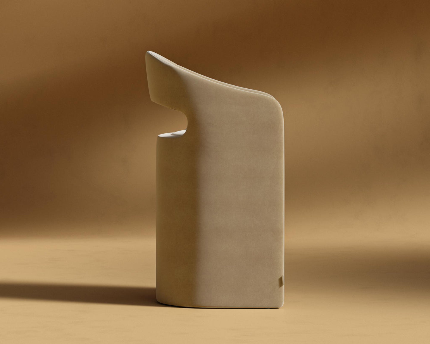 Rhea Counter Stool - Cotton Velvet - Tuscany