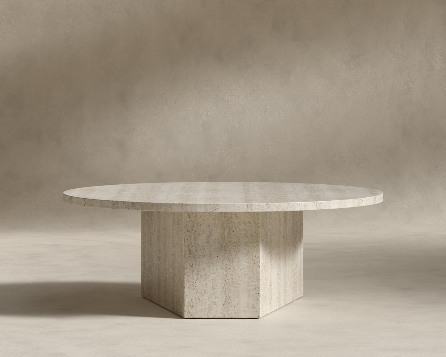 Romulus Nesting Coffee Table - White Travertine