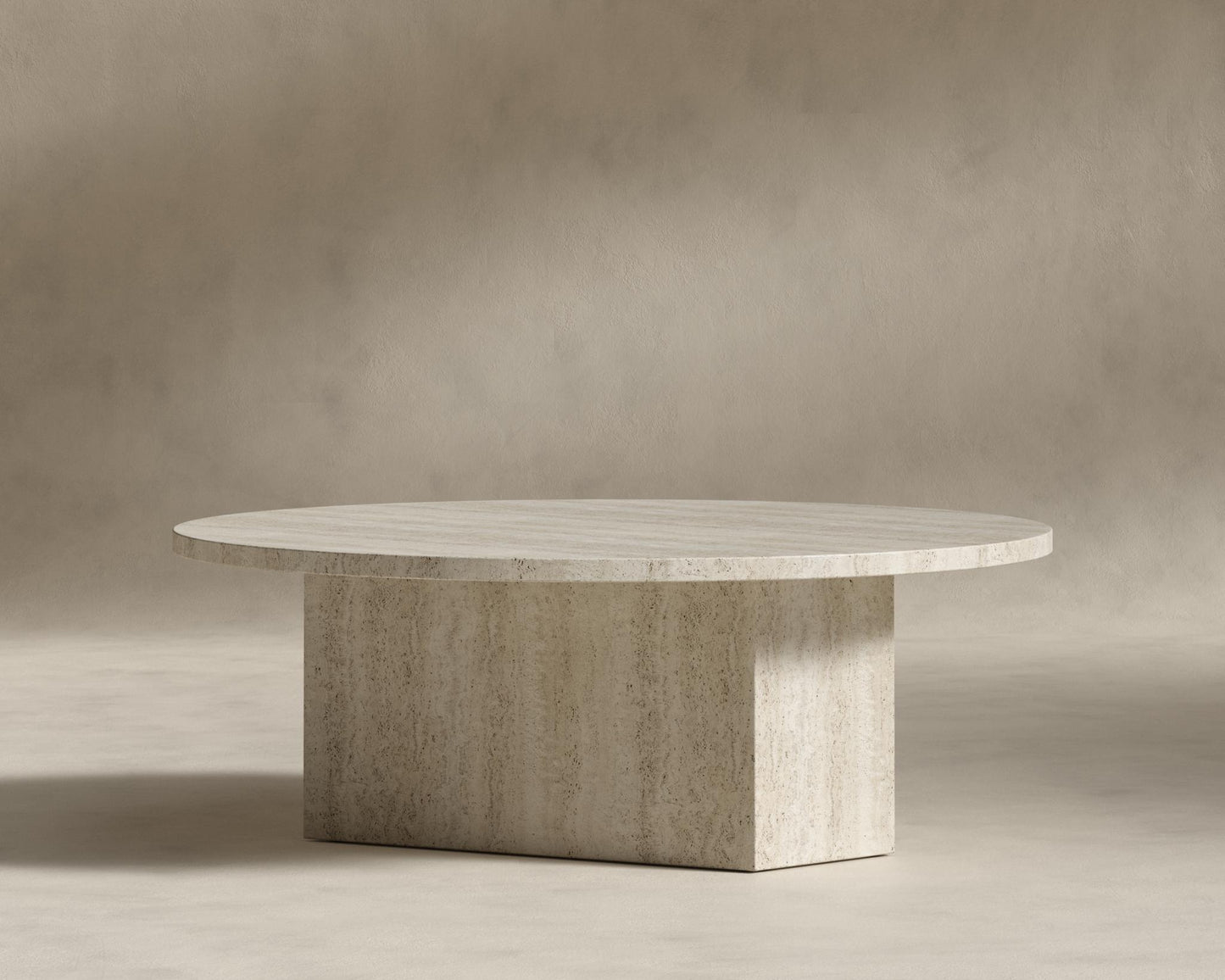 Romulus Nesting Coffee Table - White Travertine