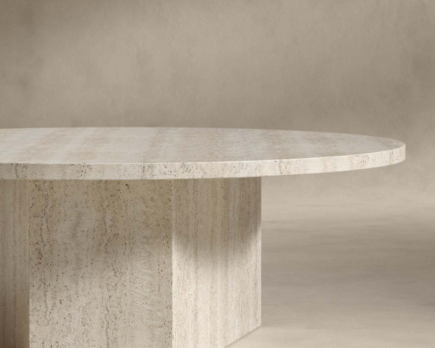 Romulus Nesting Coffee Table - White Travertine