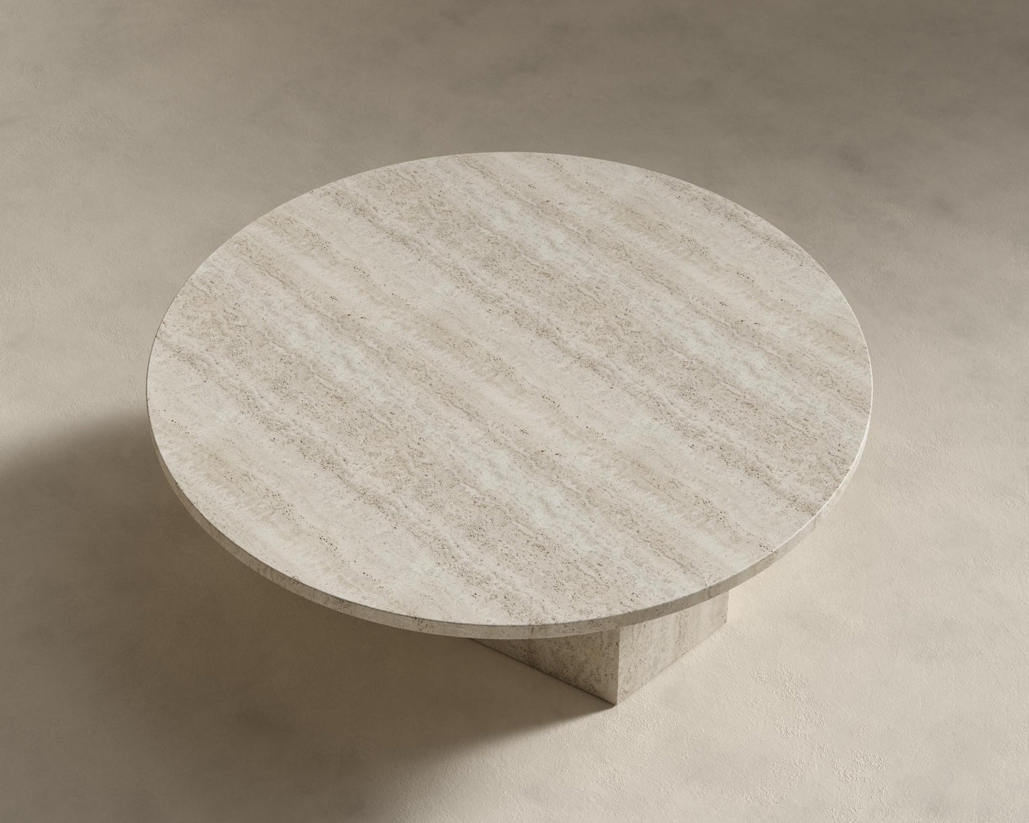 Romulus Nesting Coffee Table - White Travertine