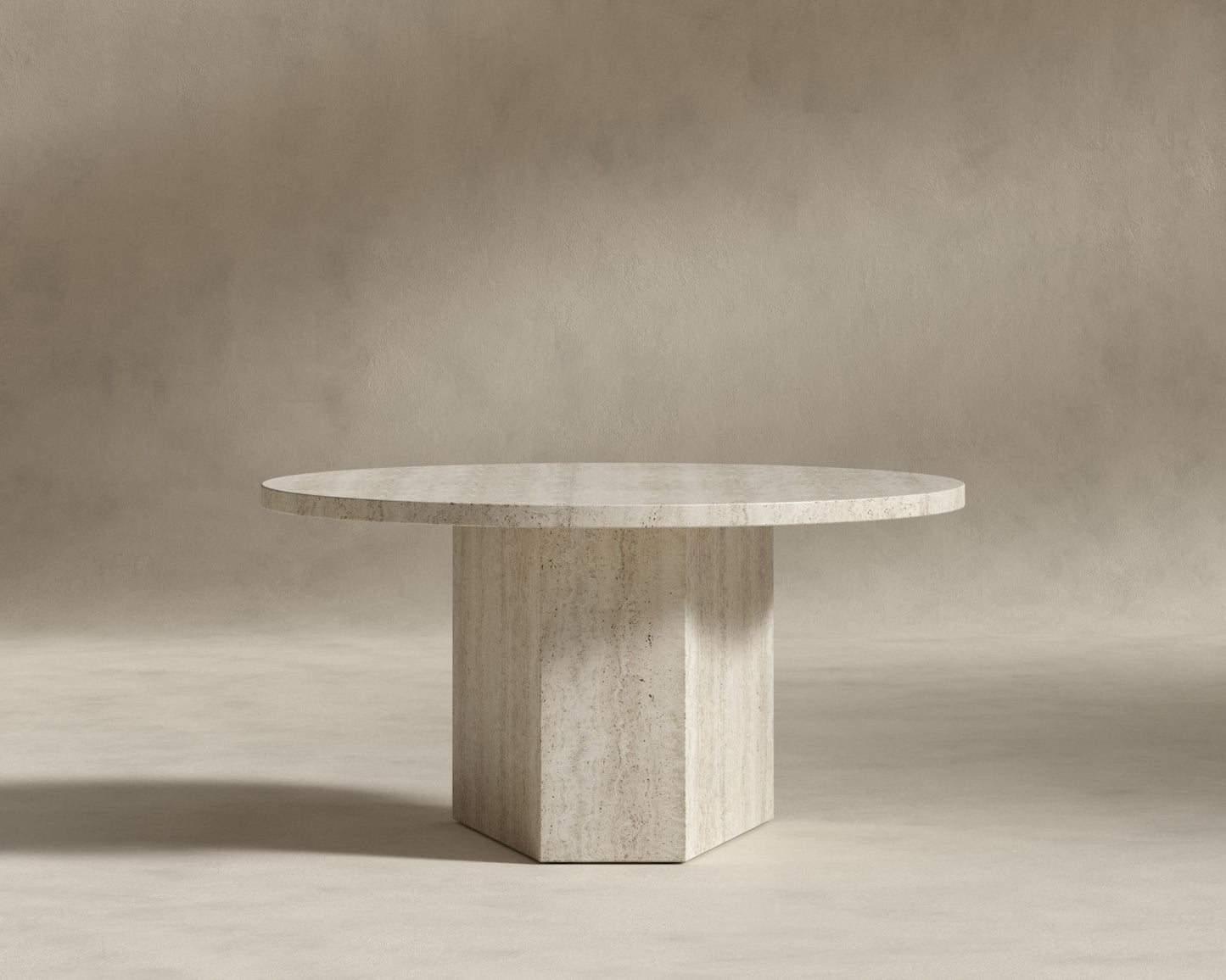 Romulus Nesting Coffee Table - White Travertine