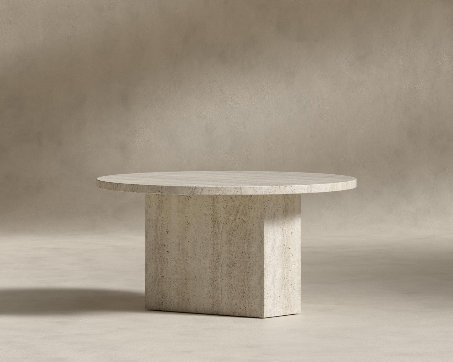Romulus Nesting Coffee Table - White Travertine