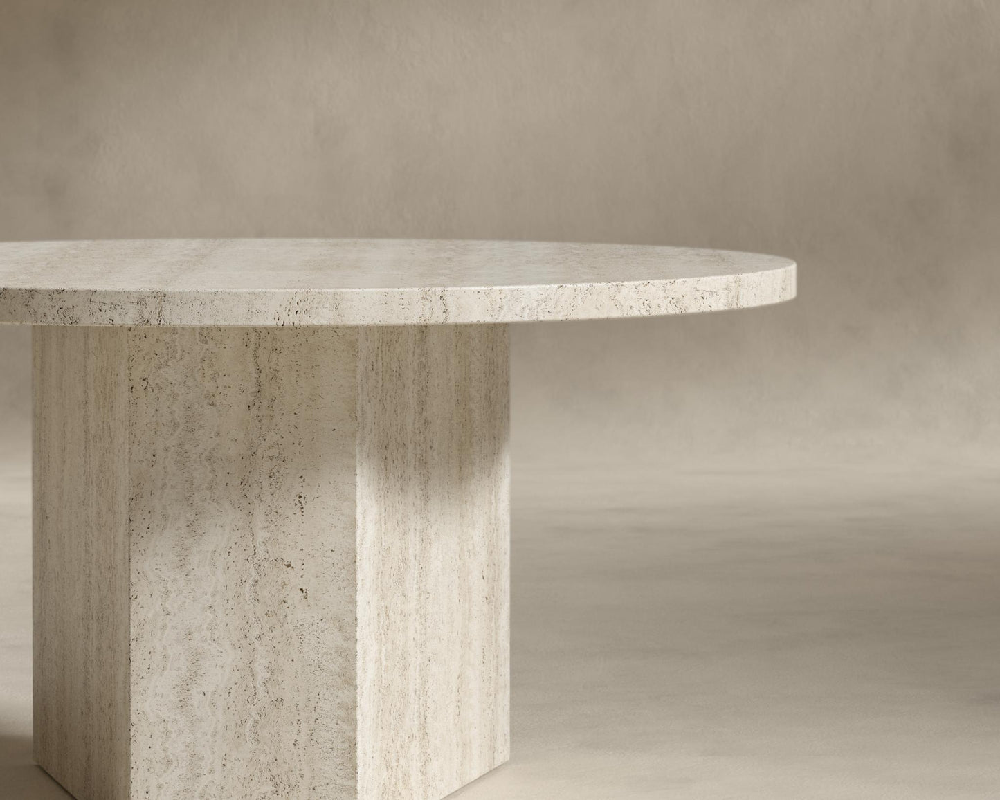 Romulus Nesting Coffee Table - White Travertine