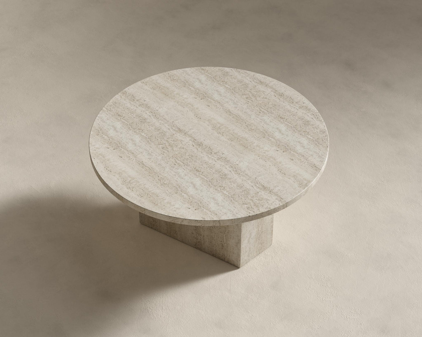 Romulus Nesting Coffee Table - White Travertine