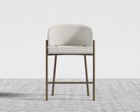 Solana Counter Stool - Modern Felt - Alesund, Antique Brushed Brass - Solana