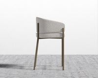 Solana Counter Stool - Chatou Bouclé - Pearl, Antique Brushed Brass - Solana