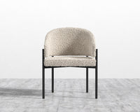 Solana Dining Chair - Shearling - Almond, Black - Solana