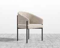 Solana Dining Chair - Shearling - Almond, Black - Solana