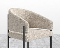 Solana Dining Chair - Shearling - Almond, Black - Solana