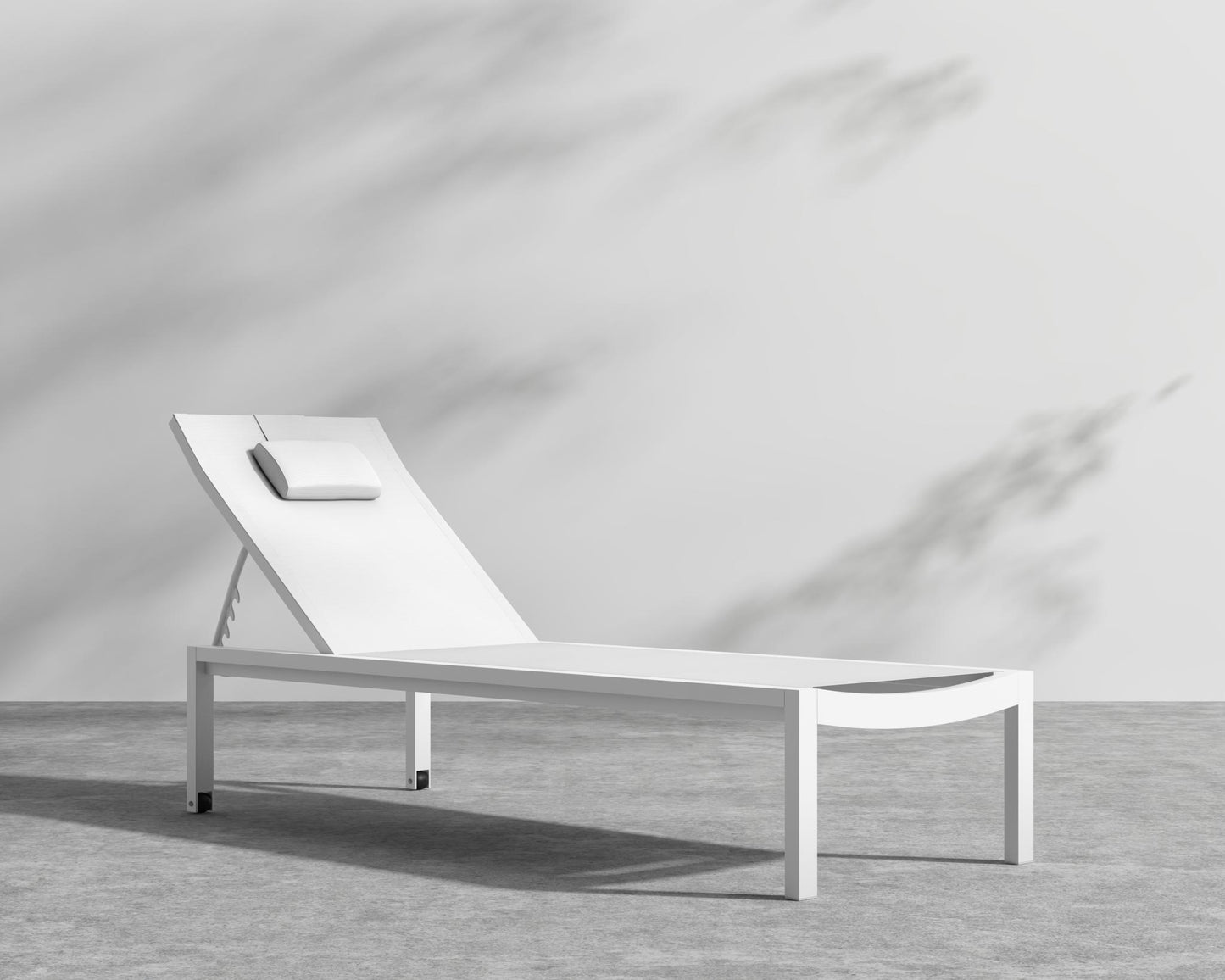 Spencer Outdoor Lounger - White