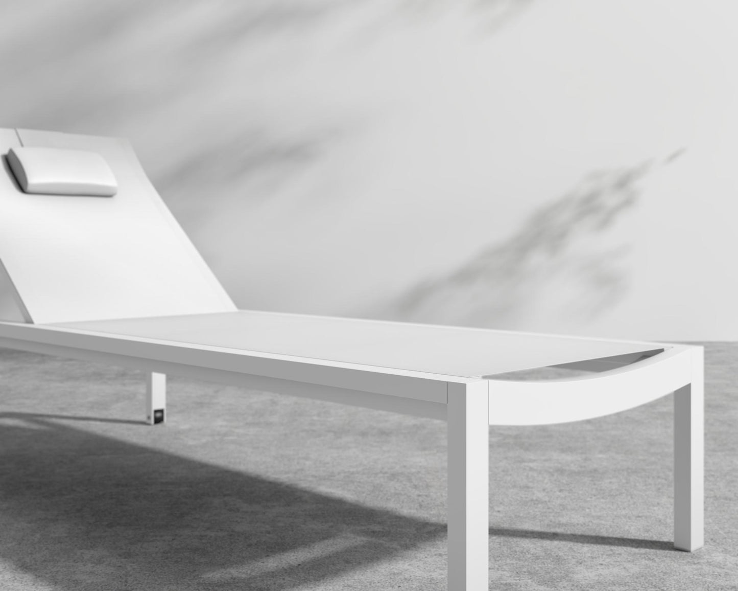 Spencer Outdoor Lounger - White