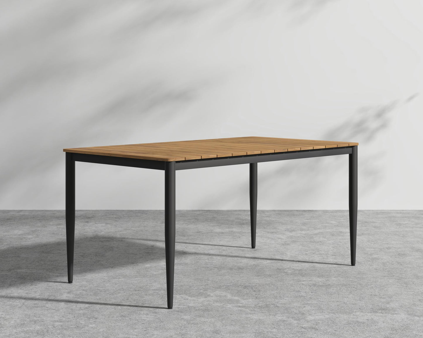 Spencer Outdoor Dining Table - Teak, Black