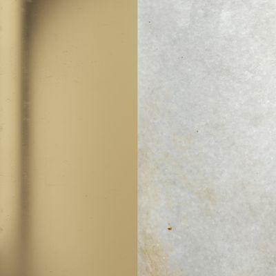 Brass w/ Mandalay White Marble