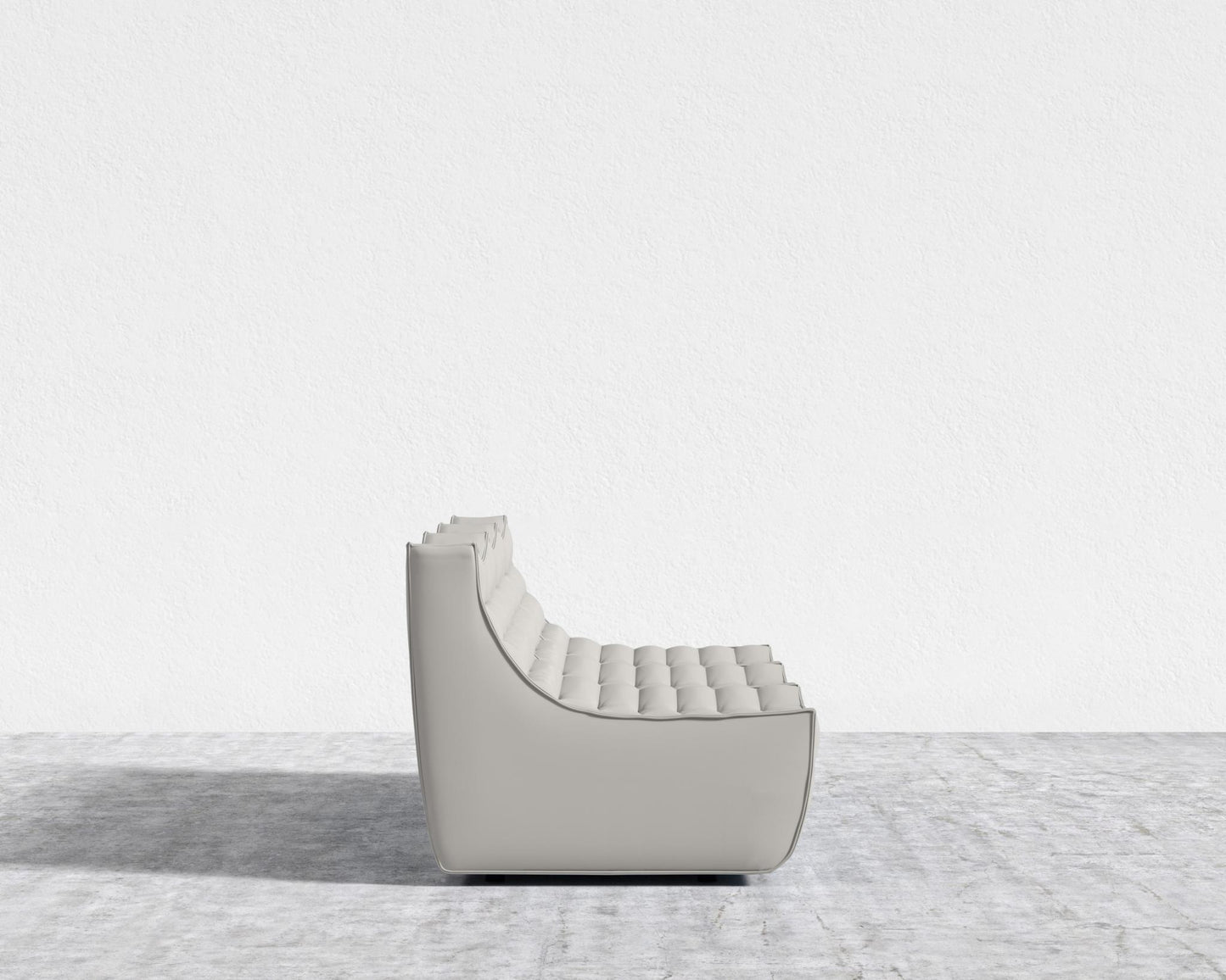 Tanner 3 Seater Sofa - Microfiber Leather - Trento Taupe