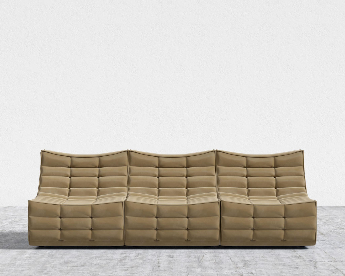 Tanner 3 Seater Sofa - Plush Velvet - Dune