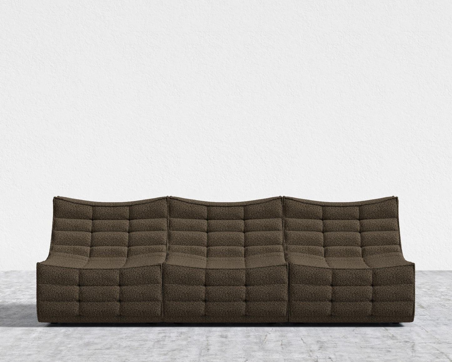 Tanner 3 Seater Sofa - Shearling - Espresso