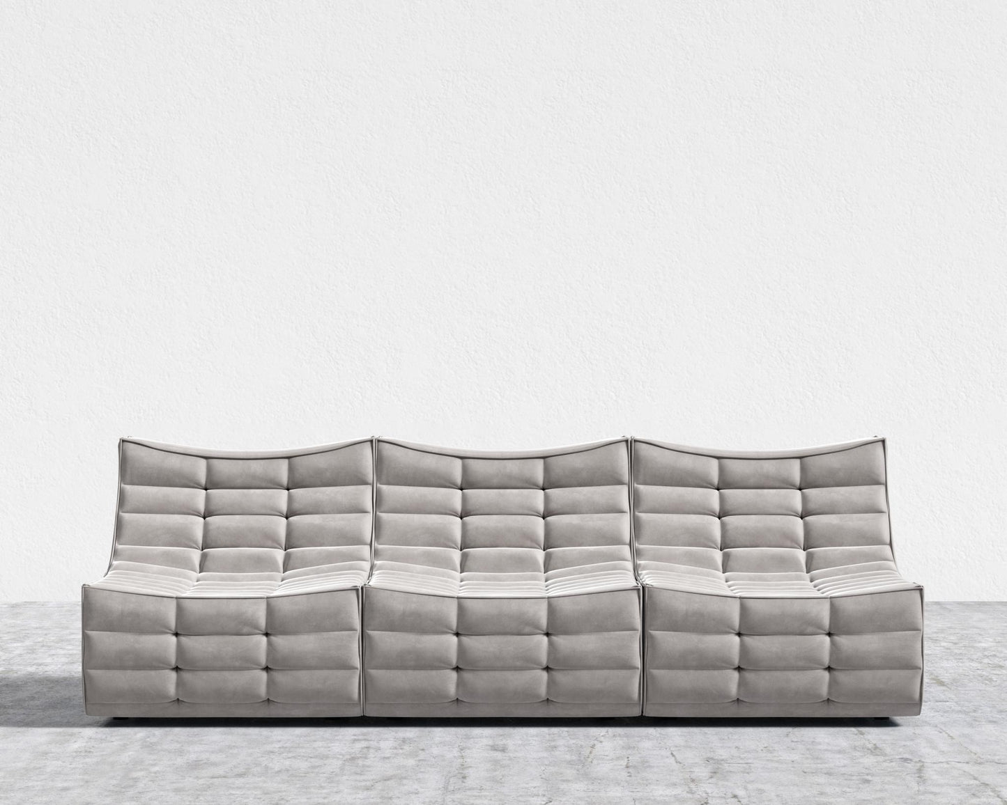 Tanner 3 Seater Sofa - Venice Vegan Suede - Chiffon