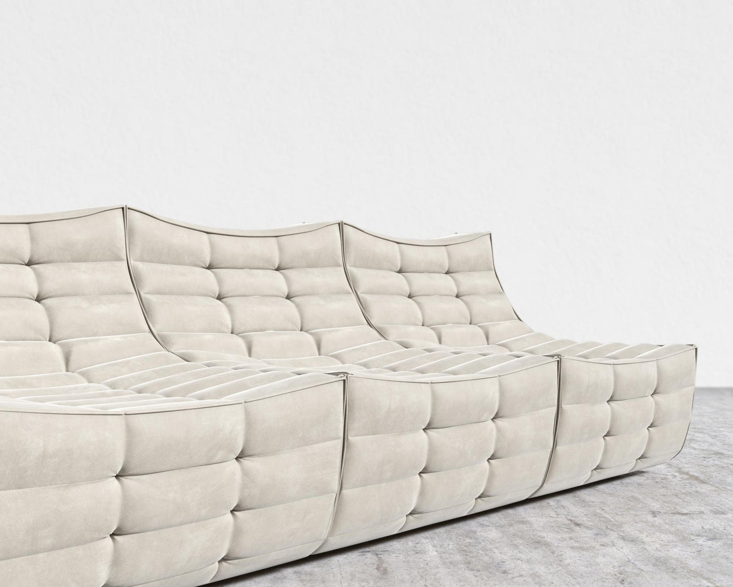 Tanner 3 Seater Sofa - Venice Vegan Suede - Latte