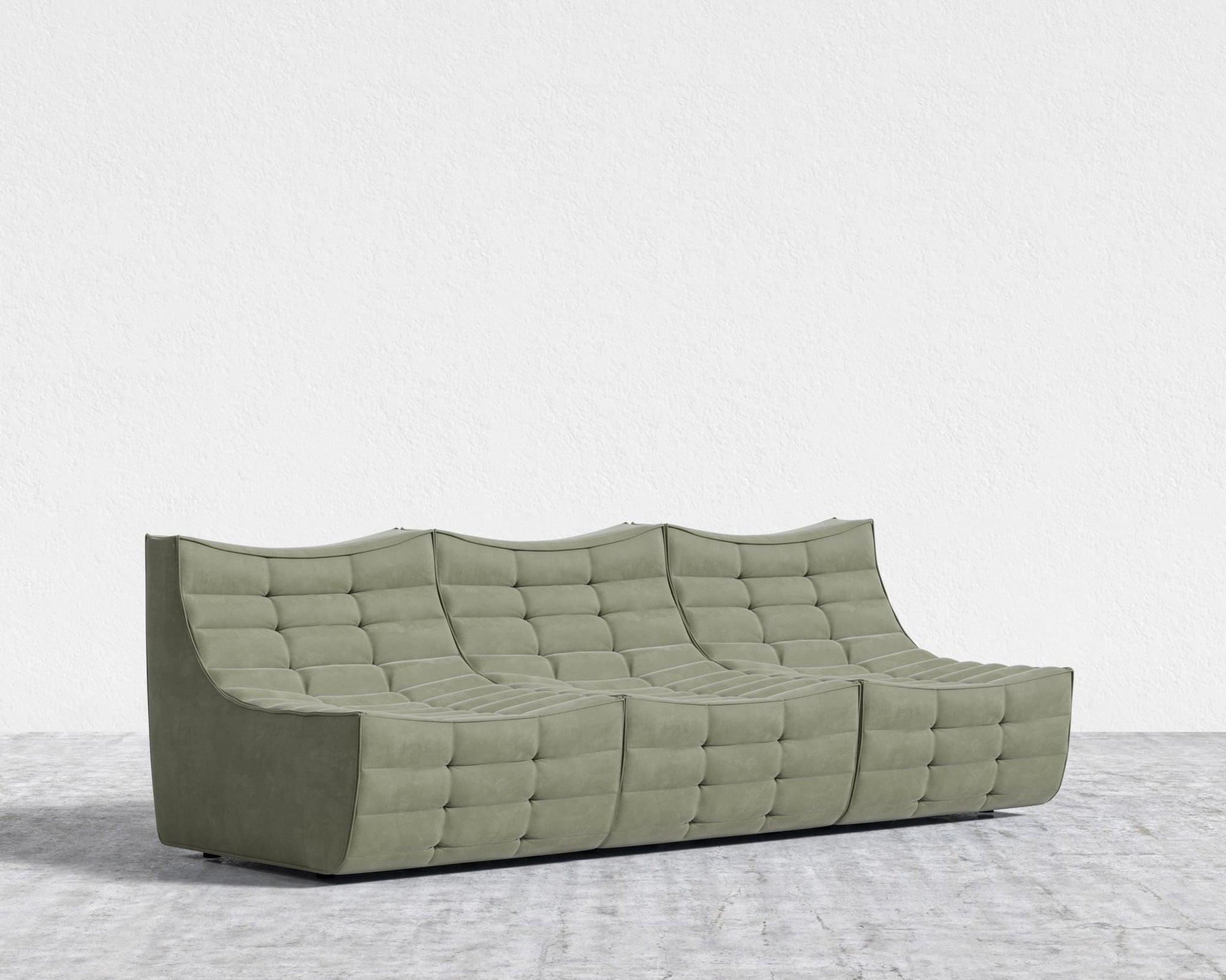 Tanner 3 Seater Sofa - Venice Vegan Suede - Sage