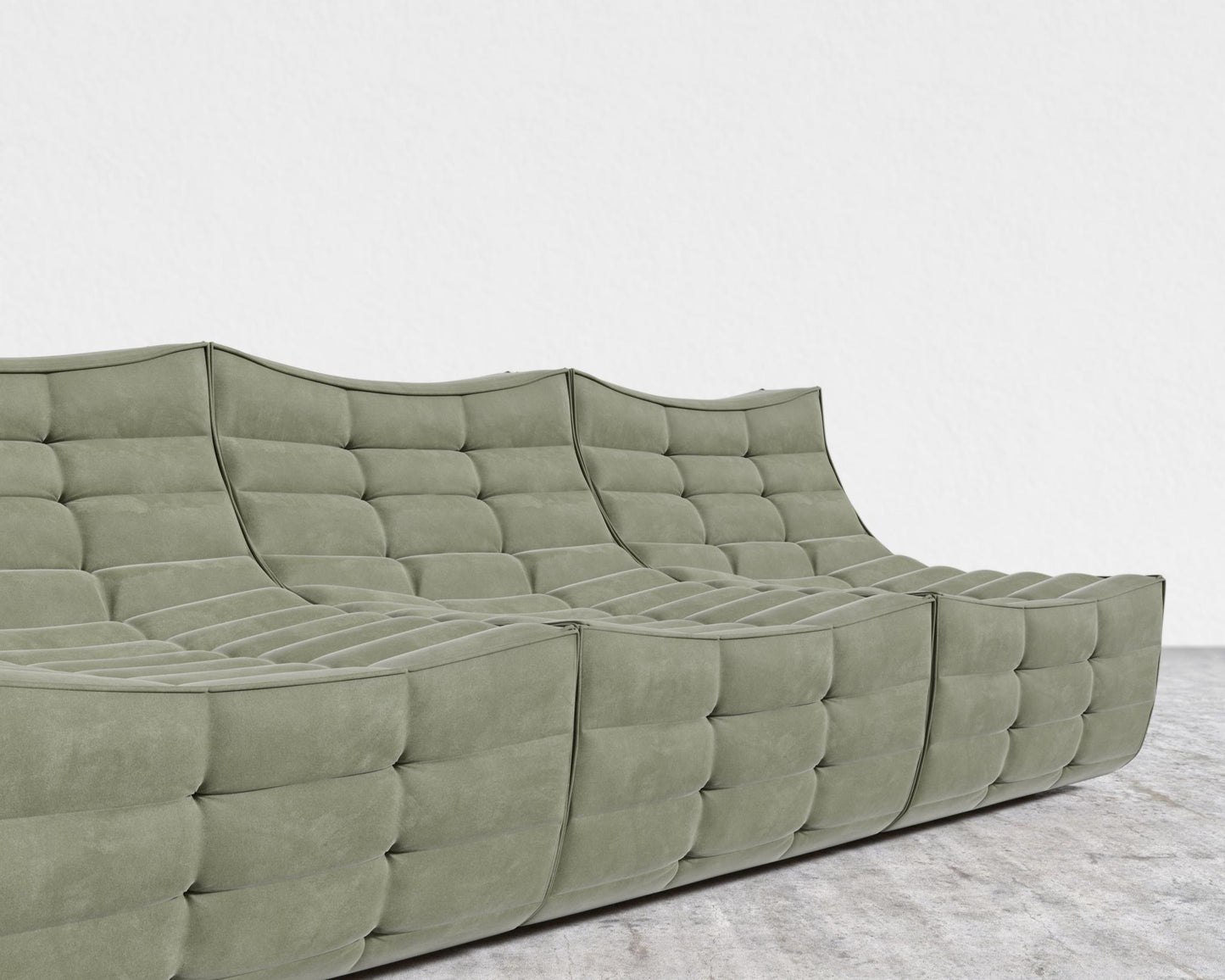 Tanner 3 Seater Sofa - Venice Vegan Suede - Sage