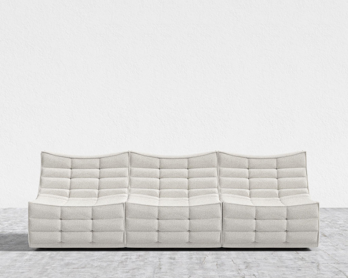 Tanner 3 Seater Sofa - Chatou Bouclé - Pearl