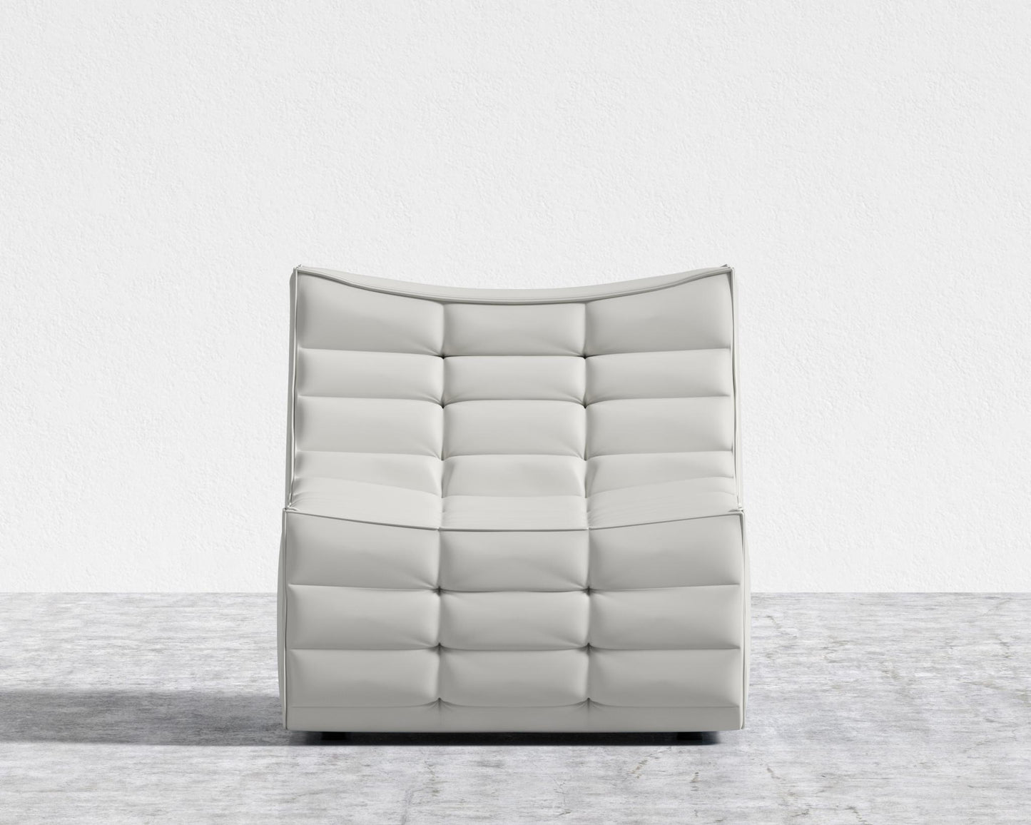 Tanner Armless - Microfiber Leather - Trento Eggshell